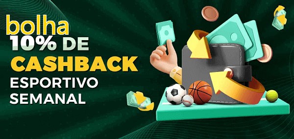 10% de bônus de cashback na bolha